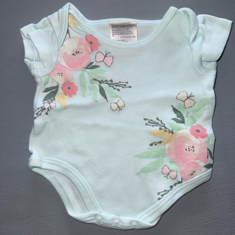 First Impressions‎ Mint Floral One Piece